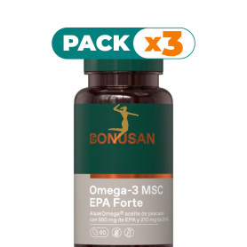 Pack 3x OMEGA-3 MSC EPA FORTE 60 PERLAS BONUSAN