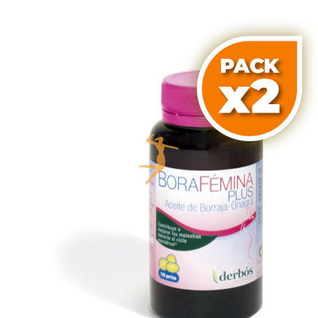 Pack 2x BORAFEMINA PLUS 120 PERLAS DERBOS