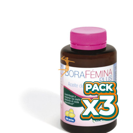 Pack 3x BORAFEMINA PLUS 200 PERLAS DERBOS