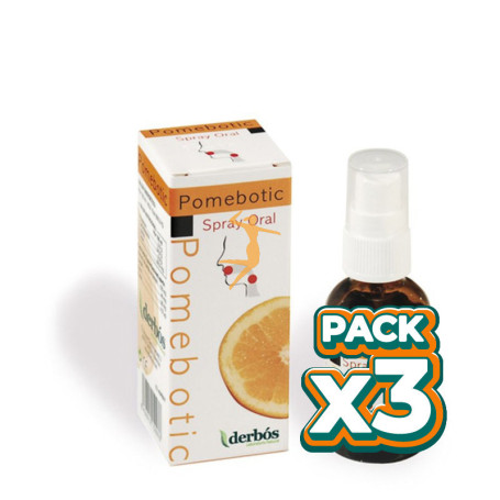 Pack 3x POMEBOTIC SPRAY ORAL 30Ml. DERBOS