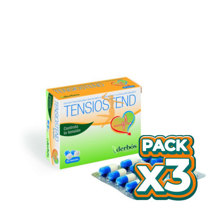 Pack 3x TENSIOSTEND 60 CÁPSULAS DERBOS