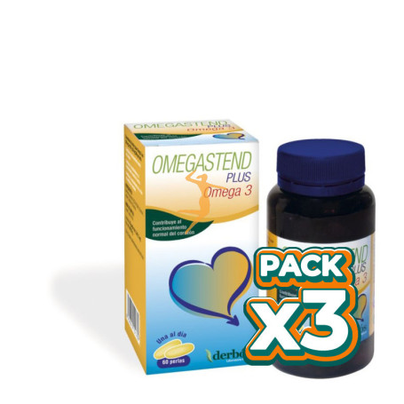 Pack 3x OMEGASTEND PLUS 60 PERLAS DERBOS