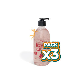 Pack 3x GEL ALOE VERA Y GRANADA 500Ml. DERBOS