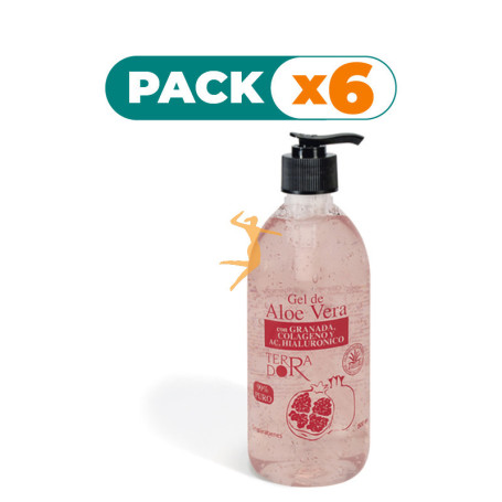 Pack 6x GEL ALOE VERA Y GRANADA 500Ml. DERBOS