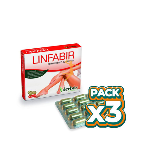 Pack 3x LINFABIR 30 CÁPSULAS DERBOS
