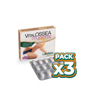 Pack 3x VITALOSSEA COLAGENPRO 30 COMPRIMIDOS DERBOS