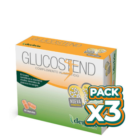 Pack 3x GLUCOSTEND 60 CAPSULAS DERBOS