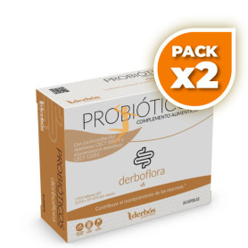 Pack 2x DERBOFLORA 30 CAPSULAS DERBOS