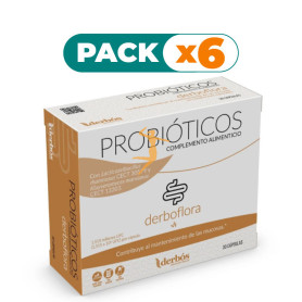 Pack 6x DERBOFLORA 30 CAPSULAS DERBOS