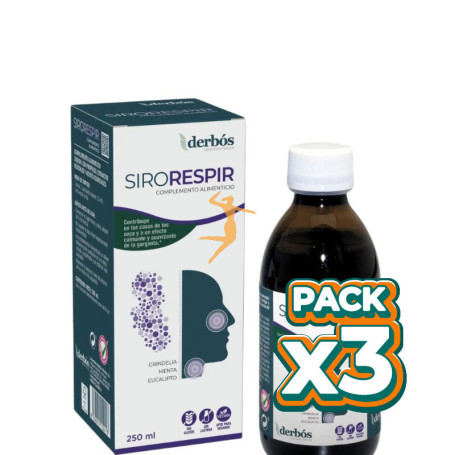 Pack 3x SIRORESPIR 250Ml DERBOS