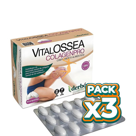 Pack 3x VITALOSSEA COLAGENPRO 60 COMPRIMIDOS DERBÓS