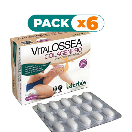 Pack 6x VITALOSSEA COLAGENPRO 60 COMPRIMIDOS DERBÓS