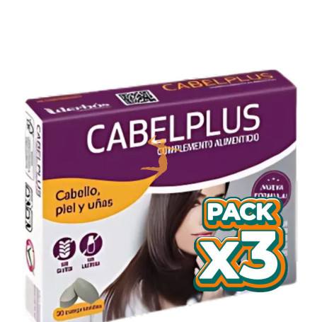 Pack 3x CABELPLUS 30 COMPRIMIDOS DERBÓS