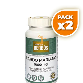 Pack 2x CARDO MARIANO 9000MG 60 CÁPSULAS VEGETALES DERBÓS