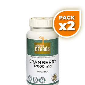 Pack 2x CRANBERRY 12000MG 60 CÁPSULAS VEGETALES DERBÓS