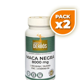 Pack 2x MACA NEGRA 8000MG 60 CÁPSULAS VEGETALES DERBÓS