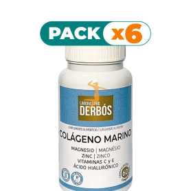 Pack 6x COLÁGENO MARINO 60 COMPRIMIDOS DERBÓS