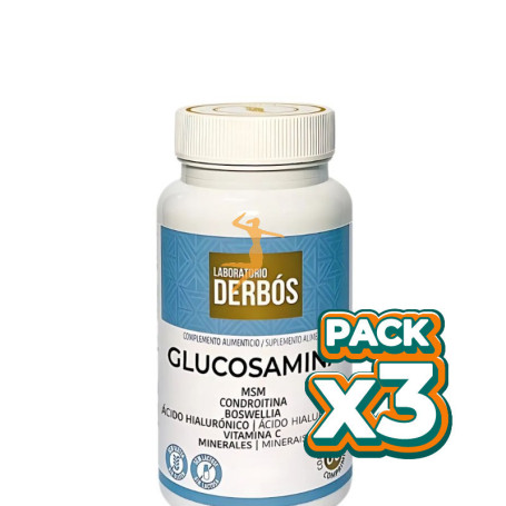 Pack 3x GLUCOSAMINA 60 COMPRIMIDOS DERBÓS
