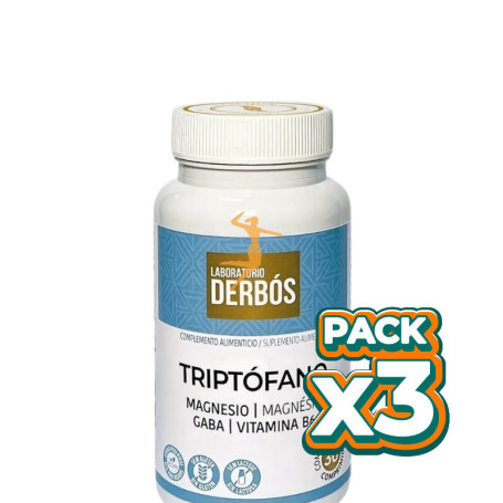 Pack 3x TRIPTÓFANO 30 COMPRIMIDOS DERBÓS