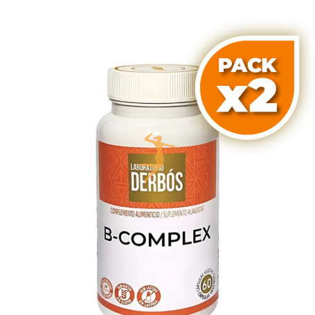 Pack 2x B-COMPLEX 60 CÁPSULAS VEGETALES DERBÓS