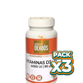 Pack 3x VITAMINAS D3 + K2 4000UI 120 COMPRIMIDOS DERBÓS