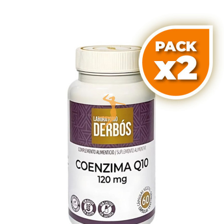 Pack 2x COENZIMA Q10 120MG 60 CÁPSULAS VEGETALES DERBÓS