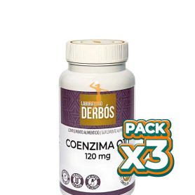 Pack 3x COENZIMA Q10 120MG 60 CÁPSULAS VEGETALES DERBÓS