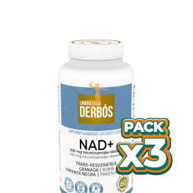Pack 3x NAD+ 60 CÁPSULAS VEGETALES DERBOS
