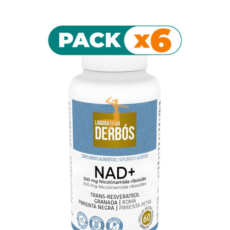 Pack 6x NAD+ 60 CÁPSULAS VEGETALES DERBOS