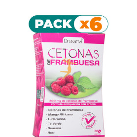Pack 6x CETONAS DE FRAMBUESA 60 CÁPSULAS DRASANVI