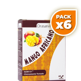 Pack 6x MANGO AFRICANO 60 CÁPSULAS DRASANVI