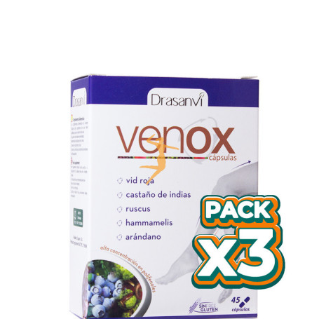 Pack 3x VENOX 45 CÁPSULAS DRASANVI