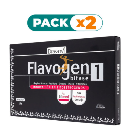 Pack 2x FLAVOGEN BIFASE 60 CÁPSULAS DRASANVI
