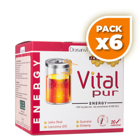Pack 6x VITALPUR ENERGY 20 VIALES DRASANVI