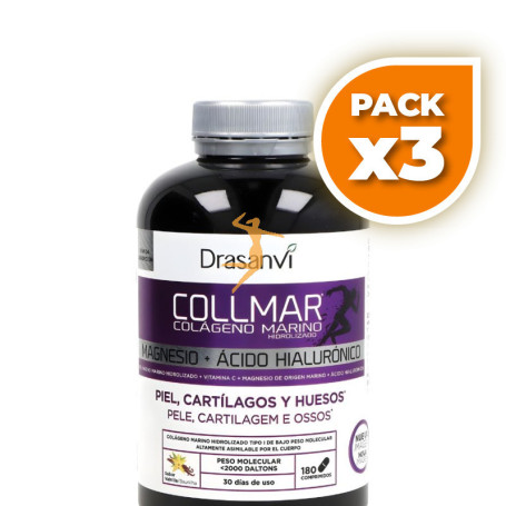 Pack 3x COLLMAR VAINILLA 180 COMPRIMIDOS DRASANVI