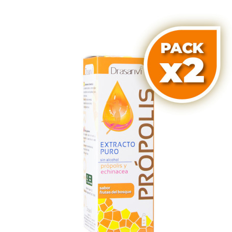 Pack 2x PROPOLIS EXTRACTO SIN ALCAHOL 50Ml. DRASANVI