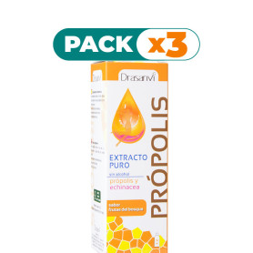 Pack 3x PROPOLIS EXTRACTO SIN ALCAHOL 50Ml. DRASANVI