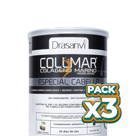 Pack 3x COLLMAR CABELLO SABOR CEREZA 350G DRASANVI