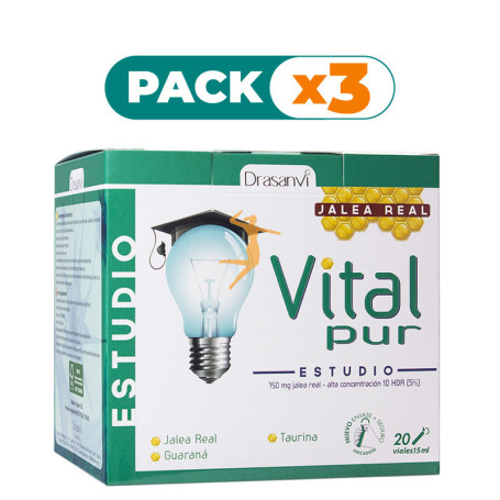 Pack 3x VITALPUR ESTUDIO 20 VIALES DRASANVI
