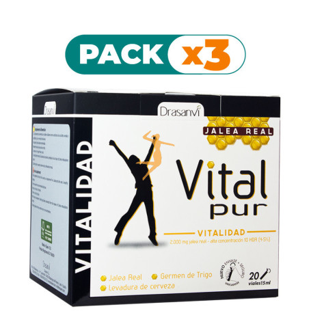 Pack 3x VITALPUR VITALIDAD 20 VIALES DRASANVI