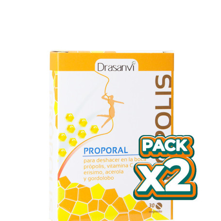 Pack 2x PROPOLIS ORAL MASTICABLE 30 COMPRIMIDOS DRASANVI