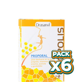 Pack 6x PROPOLIS ORAL MASTICABLE 30 COMPRIMIDOS DRASANVI