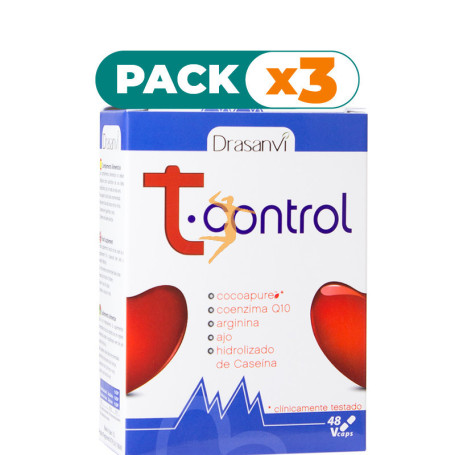 Pack 3x T-CONTROL 48 CÁPSULAS DRASANVI