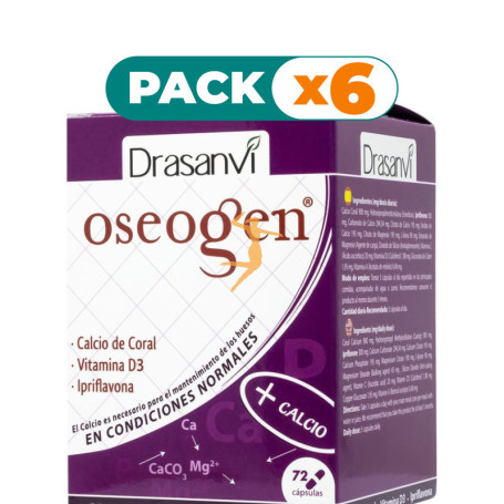 Pack 6x OSEOGEN ALIMENTO OSEO 72 CÁPSULAS DRASANVI
