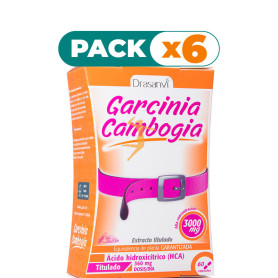 Pack 6x GARCINIA CAMBOGIA 60 CÁPSULAS DRASANVI