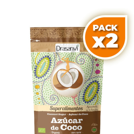 Pack 2x AZUCAR DE COCO BIO 300Gr. DRASANVI