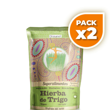 Pack 2x HIERBA DE TRIGO BIO 125Gr. DRASANVI