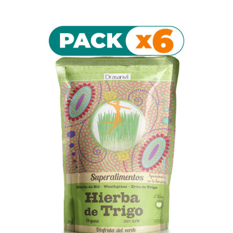 Pack 6x HIERBA DE TRIGO BIO 125Gr. DRASANVI
