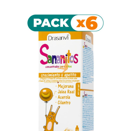Pack 6x SANANITOS APETITO 150Ml. DRASANVI