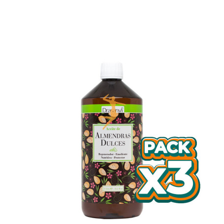 Pack 3x ACEITE DE ALMENDRAS 1Lt. DRASANVI